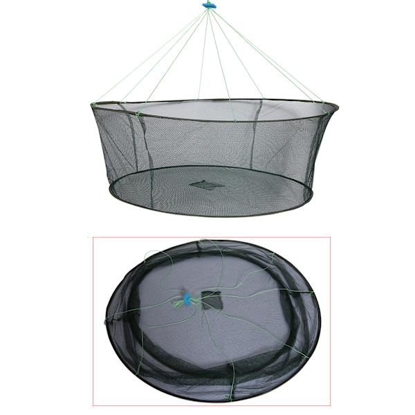 Hopfällbart fiskenät, hopfällbart fiskenät, knutlöst fiskenät, säkerhetsfällbart 100cm
