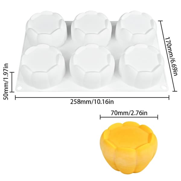 Silikon Bakekakeformer Blomsterform Kjøkkenbakeutstyr for Baking av Sjokolade