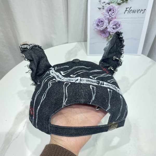 Cool Sliten Baseballkeps Djuröron Solhatt För Mode Hiphop Dans