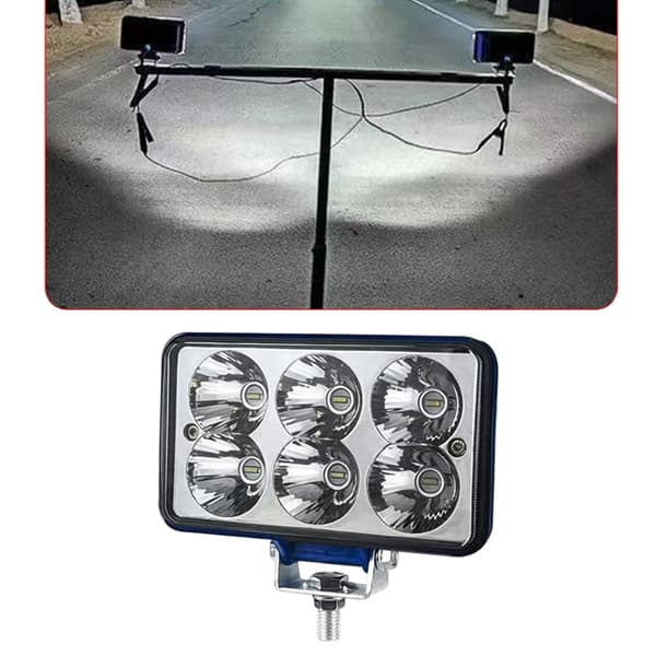 LED-billampe 4 tommer for vei- og campingbelysning
