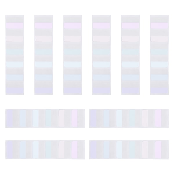 Pocket Notes Sticker Colored Index Etikett Bokmärken Starkt självhäftande Re-stick Tags null - 1