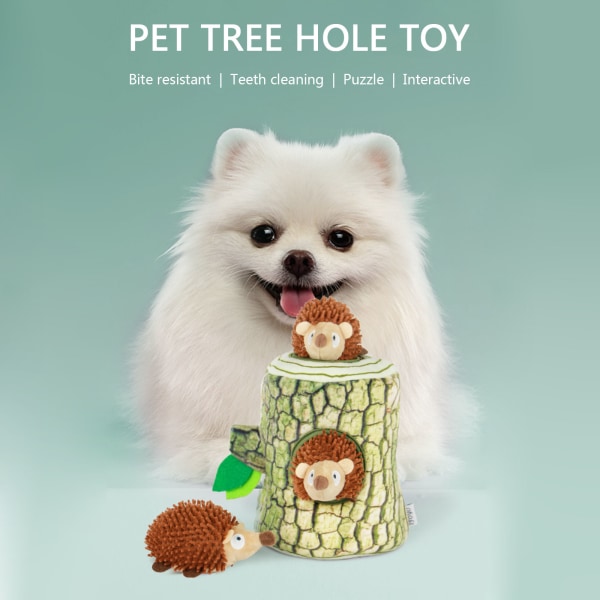 Spoof Dog Interactive Toys Squeak Plysch Slitstark stoppad tuggleksak för små hundar D