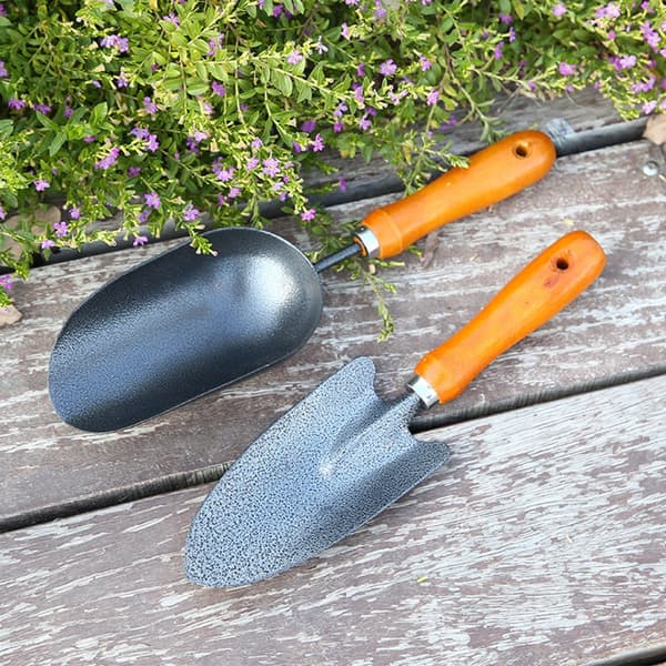 Trädgårdsspade Plantera Handspadar Jord Plantering Grävning Omplantering Sked