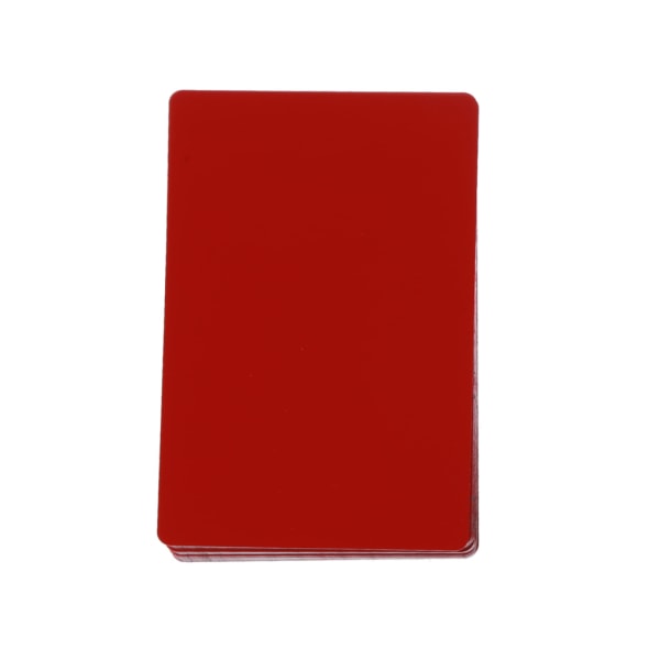 Flerfärgad blank sublimering metall visitkort Gravering Taggar Mark imponerande företag besök visitkort för Office 50PC Red