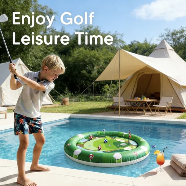 Udendørs flydende golfspil måtte ideel til sommerpool sjov