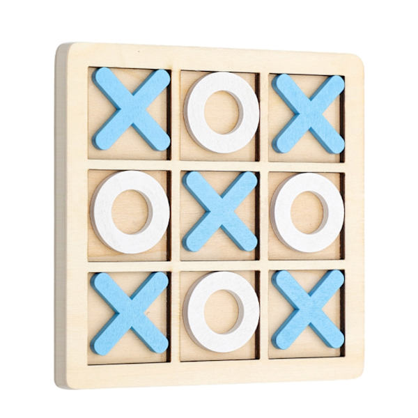 Brädspel Leksak Fritid Förälder-barn Interaktionsspel Noughts And Crosses Spel Träbräde Pusselspel Pedagogisk leksak
