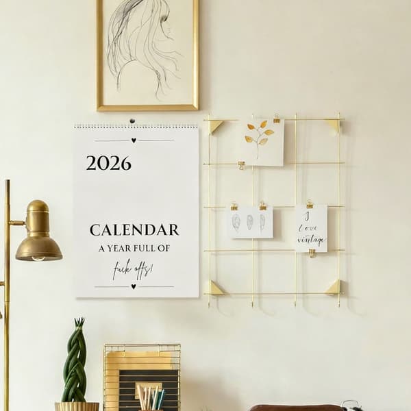 2026 Väggkalender Månadsplanerare Dubbel Spiralbindning Papperskalender