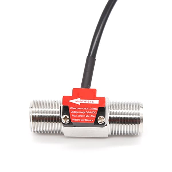 Fluidmeter Tæller Flowmåler 1-25L/min Flowsensor DN15 Væskeflowmåler