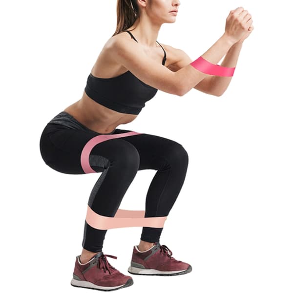 Skridsikker Elastik Hip Cirkler Loop Glute Hofte Balde Trænings Elastik
