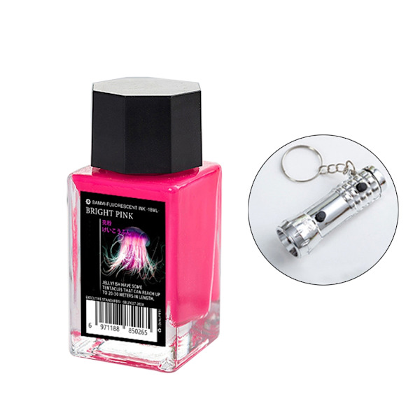 Osynligt bläck med UV-ljus för Dip Pen Glas Dip 18 ml färgat kalligrafi bläck Invisibility