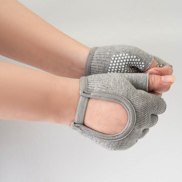 1 par silikon antislip femfinger fitness treningshanske treningshanske Green