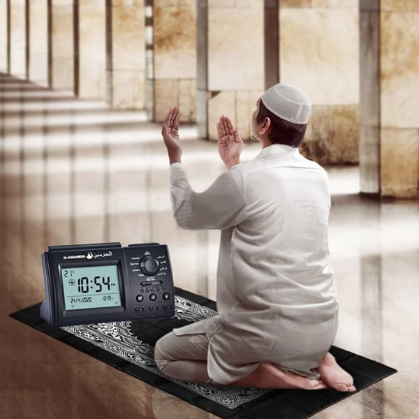Azan Väckarklocka islamisk digital klocka muslimsk Azan Väckarklocka för alla böner bla Riktning Hem Kyrkan