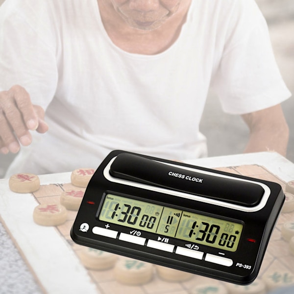 Schackklocka Digital Timer, Digital Display Schacktimer Nedräkning Speltimer