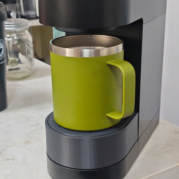 Miljøvennlig kaffemaskinskuffmontering
