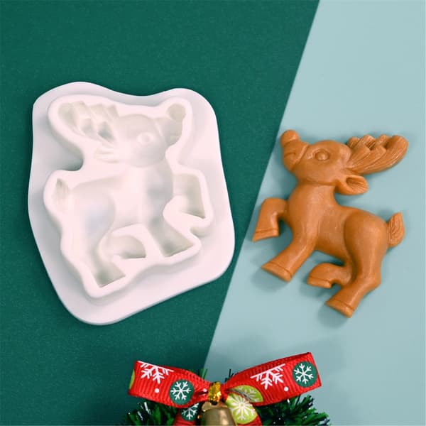 Sjokolade Silikonform Julefondantformer Reinsdyrform