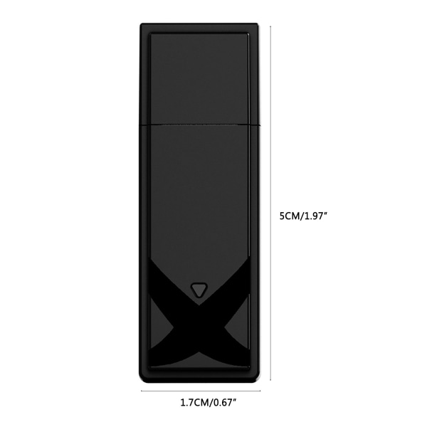 Bluetooth-kompatibel USB mottagare BT5.0 för XB One/Steam Deck Controller PC trådlös adapter för Win7/8/10 bärbara datorer Black