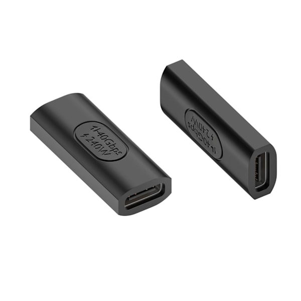 Nopea USB C uros-naaras-jatkeen sovitinliitin 240 W nopea lataus ja 40 Gbps tiedonsiirto