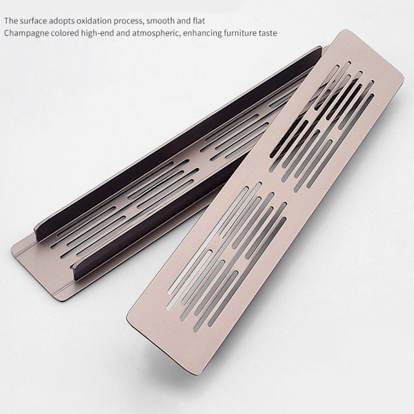 2 st Dubbla Lager Ventilationsnät Panel Aluminiumlegering Luftventilgaller