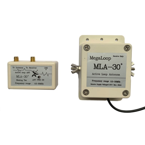 MLA-30+ Plus 0,5-30MHz Medium Short Wave Antenn Outdoor Rooftop- Active Receive Loop Antenn 500kHz-30MHz Kit-Low Noise