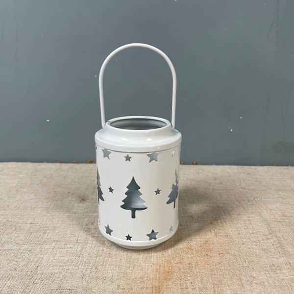 Nordisk Ihålig Elg/Jul/Snöflinga Ljusstake Ljuslykta Dekoration Festtillbehör White - Tree