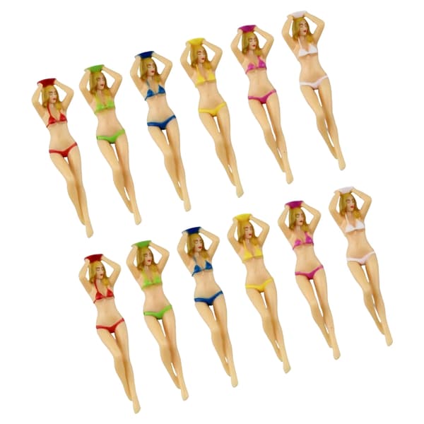 Happy Bikini-tema Golf Tees Sæt Premium Plastik Konstruktion Ideel Til Golffans