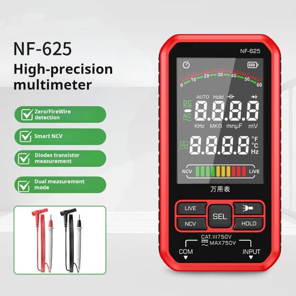 Multimeter Tester Håndholdt Multimeter Digitalt Multimeter Ohm Spændingsmåler