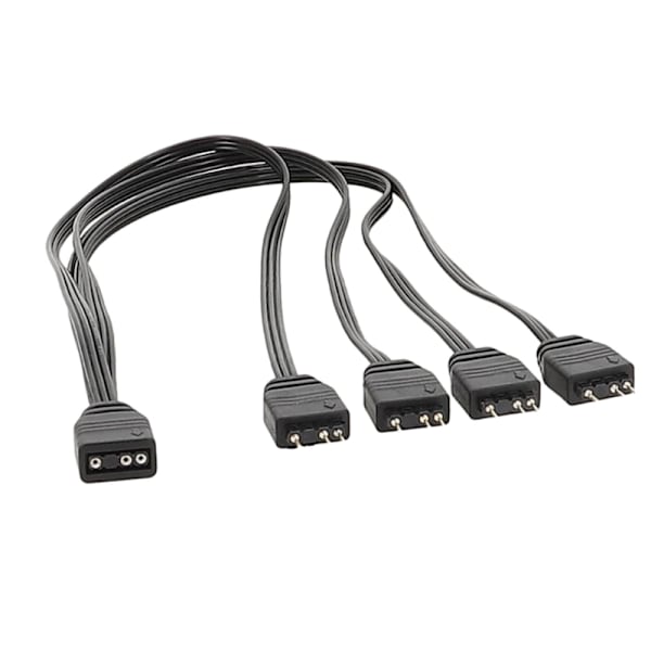 Praktisk 5V 3Pin ARGB splitterkabel Udvid dit belysningssystem med lethed