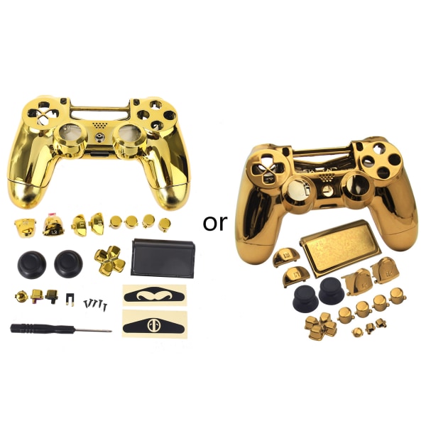 Til Controller Plating Krom til Case Cover Housing til Shell Gamepad Covering