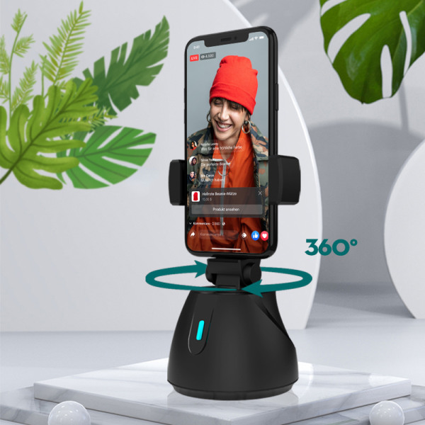 för Smart Face Tracking Selfie Stick Stativ Allt-i-ett Kamera Gimbal 360° Rotati