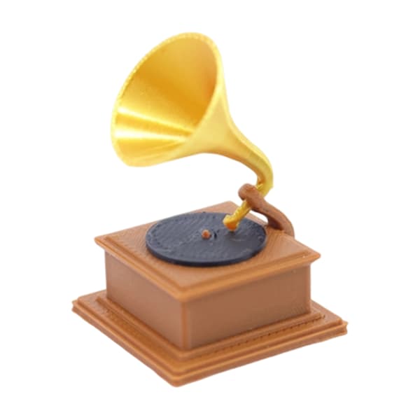 Retro Miniature Pladespiller Accentstykke til Retro-tema Rum