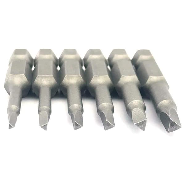 Kolmioruuvikärjet S2-seosterästä 1,8/2,0/2,3/2,5/2,7/3,0 mm liukuesteellä