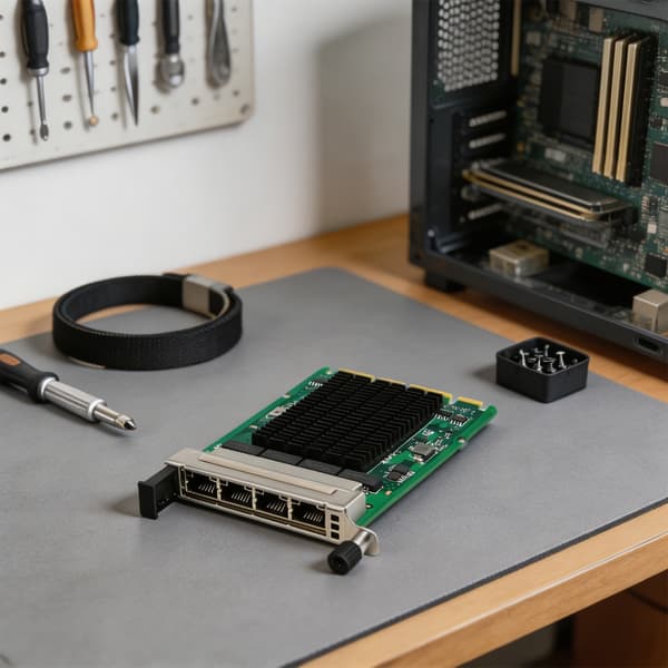 Effektiv I350T4 OCP3 netværkskort 4X RJ45 til datacentre