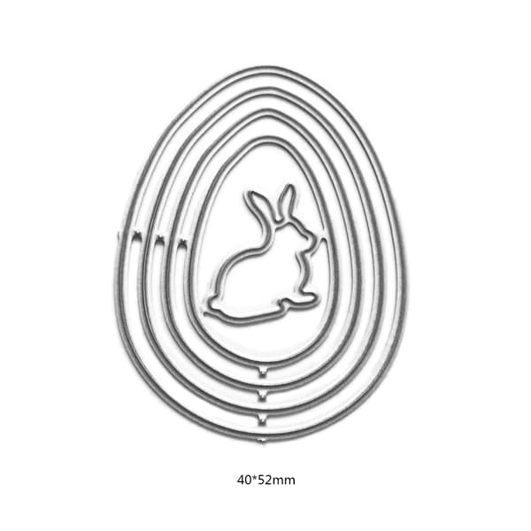 Egg Rabbit Kutte Dies DIY Påske Valentinsdag Bursdag Bessing Hilsen