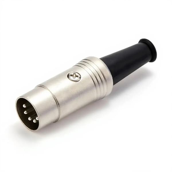 Han 5-bens DIN-stik til MIDI-keyboardkabel, konnektoradapter til elektronik