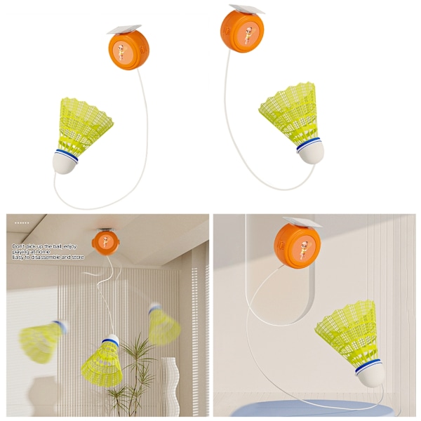 Badminton träningsredskap, teleskopisk elastisk stångstränare, självstudier studs 1 ball