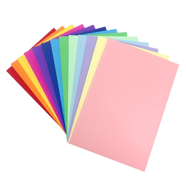 50 ark 8K farvet karton, tykt farvet papir, håndlavet foldepapirsæt