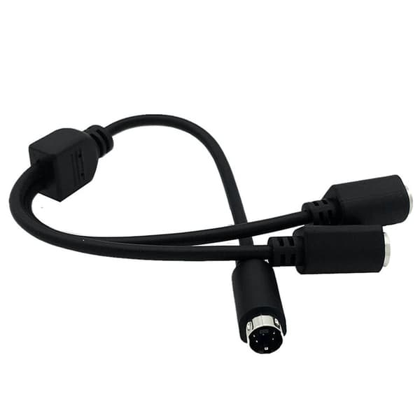 4-benet 1 han split til 2 hun Y-adapterkabel komponentledning Y-kabel til tv