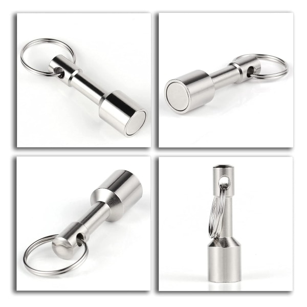 Nyckelringmagnet för att testa Nyckelring i mässing Fickmagneter med stark magnet Metaller Testmagnet Hängande nycklarhållare 12mm