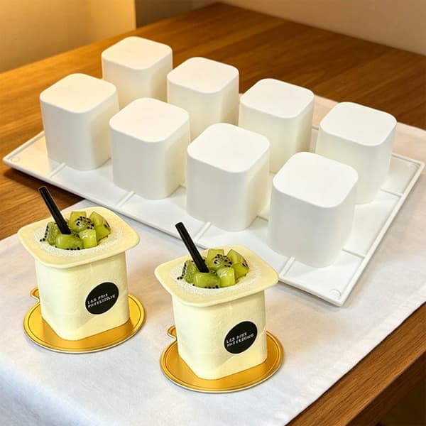 8-hulls yoghurtkopp silikonmousse kakeformer dessertform