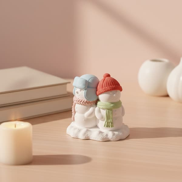 2-pack silikonform snögubbe säker hantverksklass användning