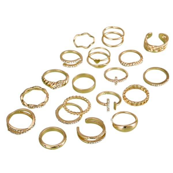 1 set skimrande dejtingringar justerbara öppningsringar unika fingerringar