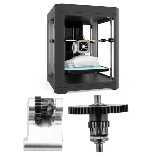 Erstatningssett for ekstruderingsgir for rutinemessig 3D-printerservice