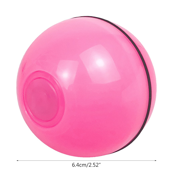 Cats Toy Elektriska bollar med LED-ljus Automatisk interaktiv USB laddning Slumpmässig rörlig leksak för inomhuskatter Kattunge White