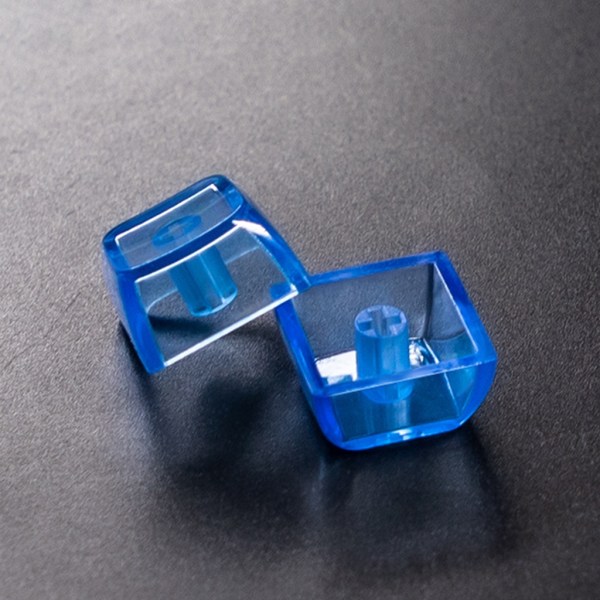 Skräddarsydd XDA helt genomskinlig, ej graverad nyckelkapsel Tjocklek 1,7 mm PC-material Blue through