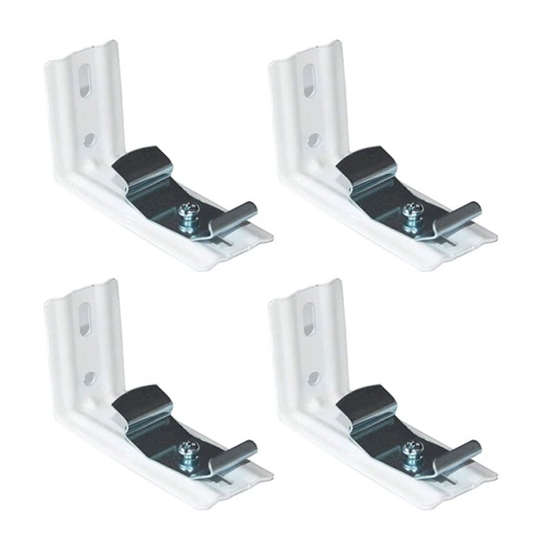 Set 4/8 kaihtimet verhokiskon asennuskiinnikkeet klipsiverhojen jatkokehys null - B