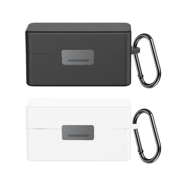 Trådlös Mic Laddningsbox Mikrofoner Case för Mic 2 Silicone Soft White