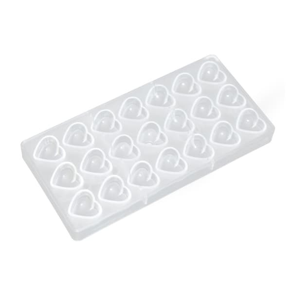 Nonstick Plast Hjerteform DIY Bakeformer for Sjokolade Godteri Hjemmebaking