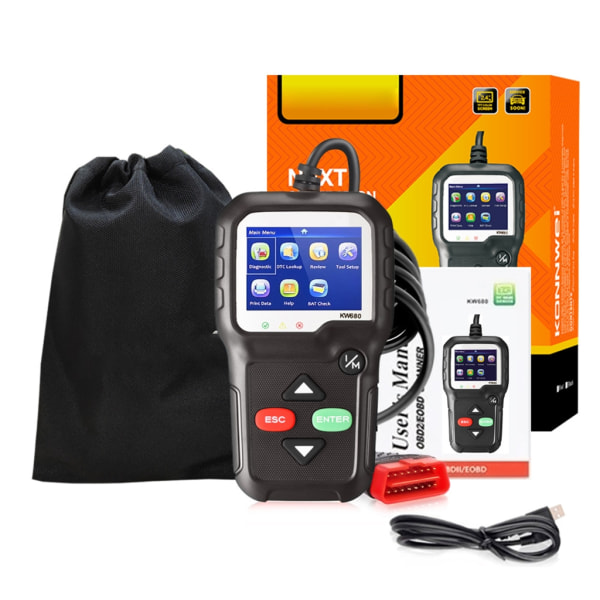 OBD2 Scanner LiveDatas Mechanic OBDII Diagnostic Code Reader Tool för kontroll av motorljus batterispänningstest