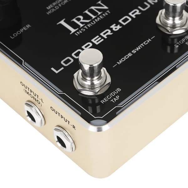 Looper Pedal Trummaskin Stereo Gitarr Loop Recorder Pedal med Skärm