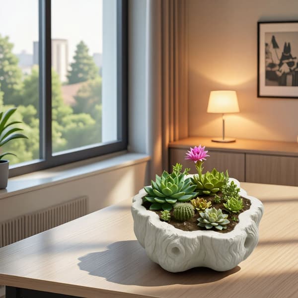 Hantverk Silikonform För Anpassade Cementplanter DIY Hem Och Gåvor